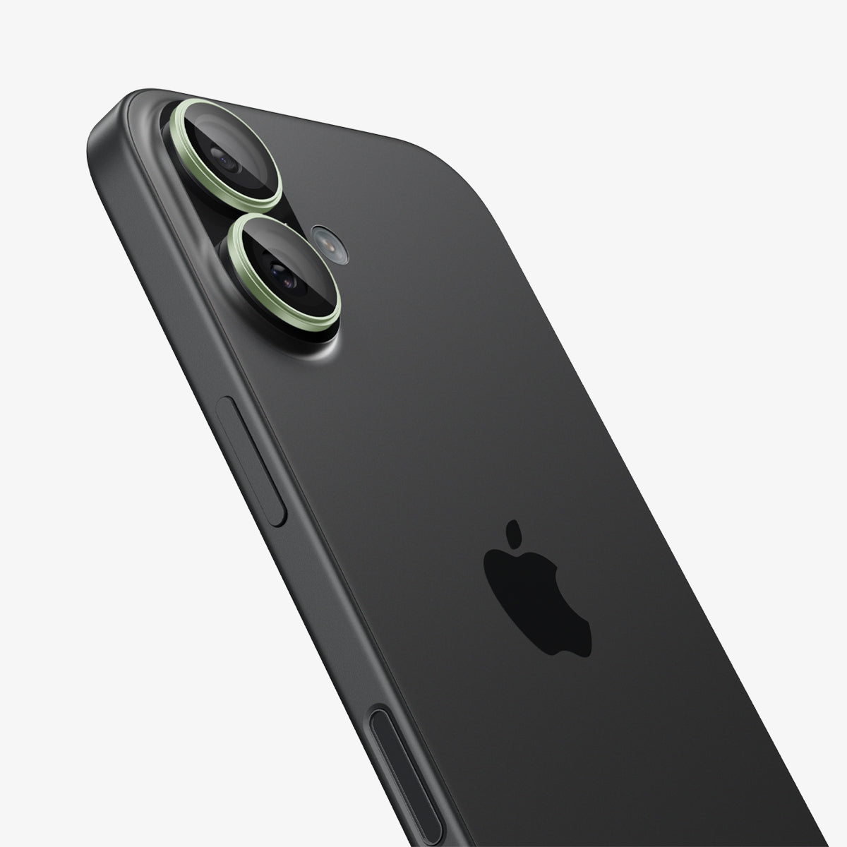 AGL10128 - iPhone 17 Optik Pro EZ Fit Lens Protector in green showing the back and side