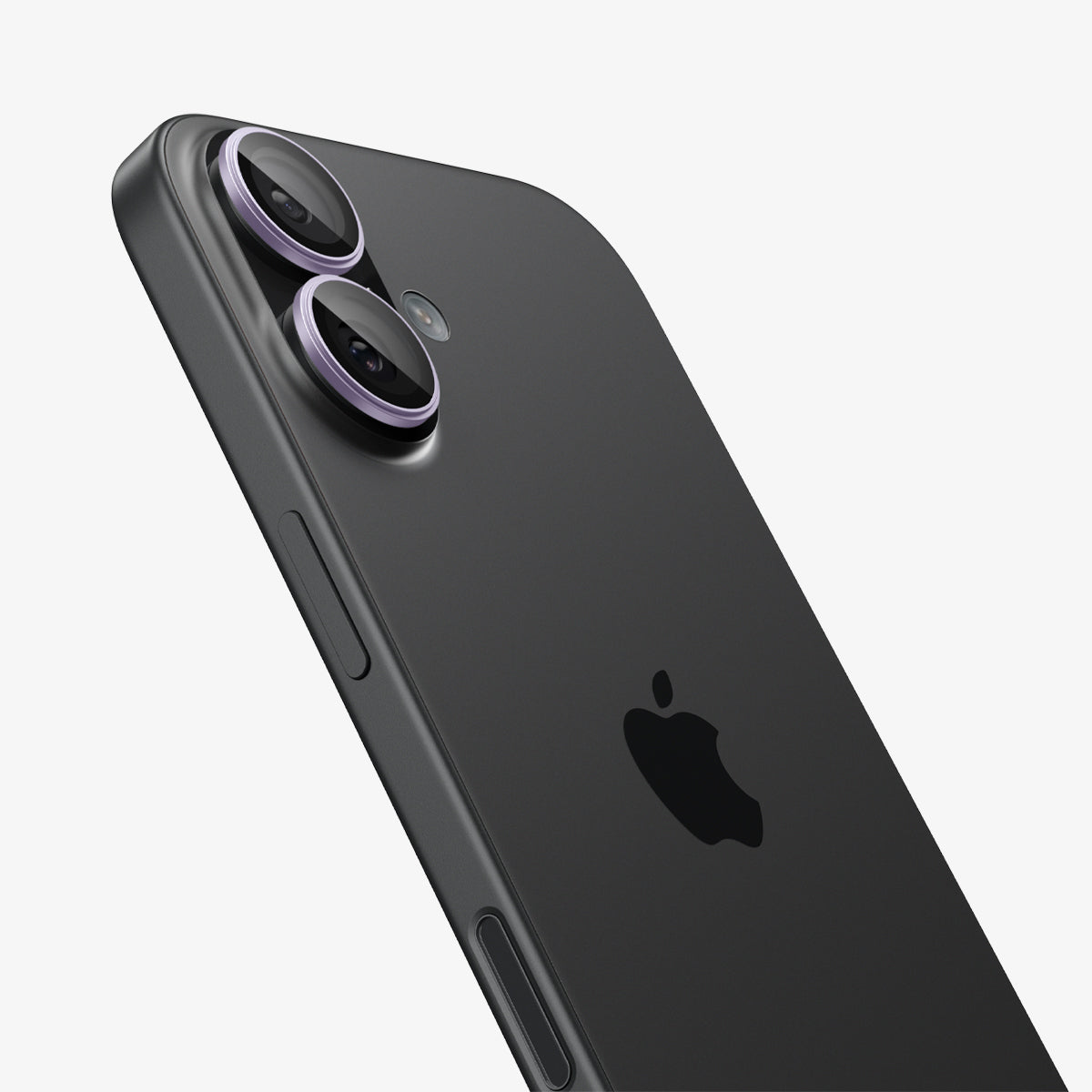 AGL10127 - iPhone 17 Optik Pro EZ Fit Lens Protector in purple showing the back and side