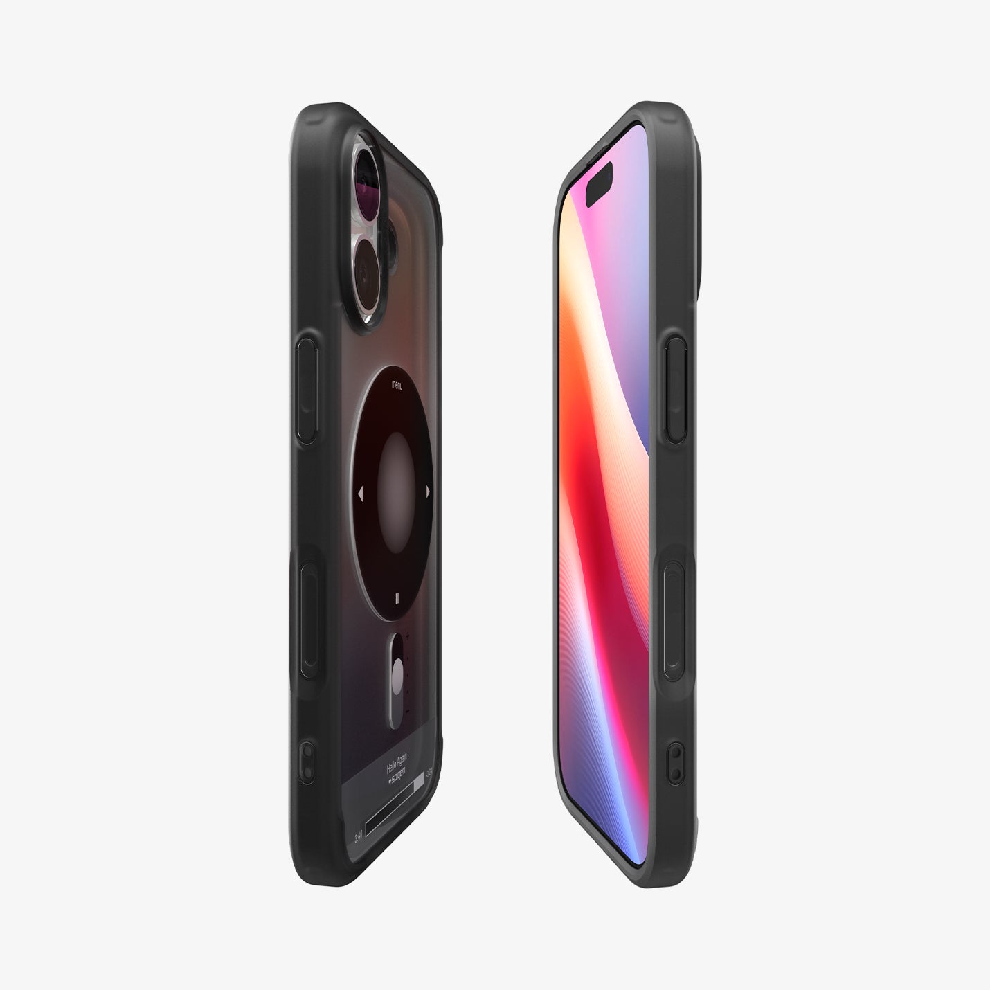 ACS10092 - iPhone 17 Ultra Hybrid Classic (MagFit) in Classic Black showing the partial front, partial back and sides
