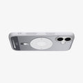 ACS10091 - iPhone 17 Ultra Hybrid Classic (MagFit) in Classic Silver showing layer and magfit magnet above the case