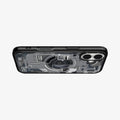 ACS10089 - iPhone 17 Ultra Hybrid Zero One (MagFit) in Zero One Black showing layer and magfit magnet above the case