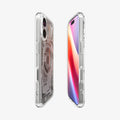 ACS10088 - iPhone 17 Ultra Hybrid Zero One (MagFit) in Zero One Natural Titanium showing the partial front, partial back and sides