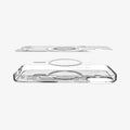 ACS10087 - iPhone 17 Ultra Hybrid Zero One (MagFit) in Zero One White showing the multiple layers of case