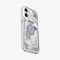 ACS10087 - iPhone 17 Ultra Hybrid Zero One (MagFit) in Zero One White showing the side, back and top