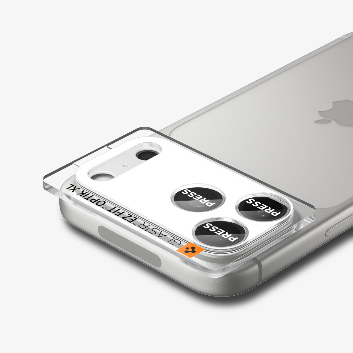 AGL10647 - iPhone 17 Pro Optik Pro XL EZ Fit Lens Protector in silver