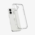 ACS10080 - iPhone 17 Ultra Hybrid in Crystal Clear showing back of the device with case