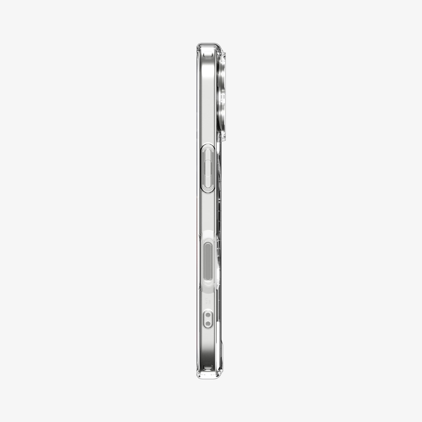 ACS10084 - iPhone 17 Ultra Hybrid (MagFit) in Clear Gold showing the side