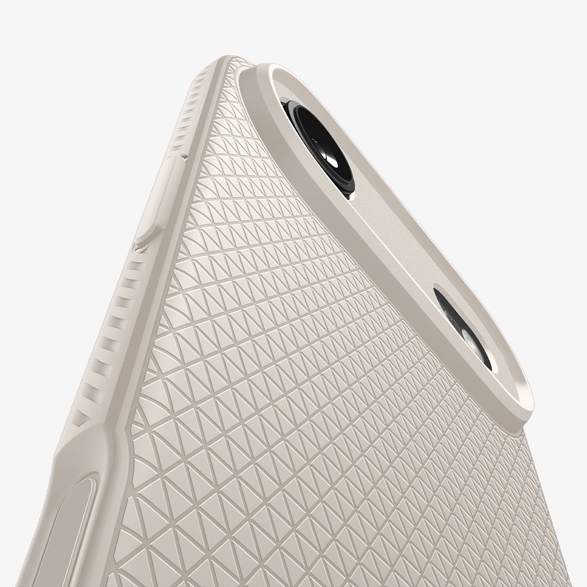 ACS09925 - iPhone 17 Air Liquid Air in Natural Titanium showing detail of back and camera