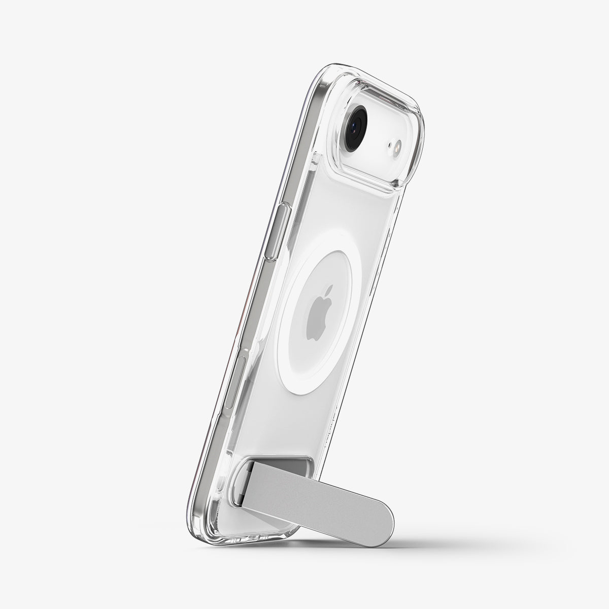 ACS09926 - iPhone 17 Air Case Ultra Hybrid S (MagFit) showing the back with device propped up by kickstand