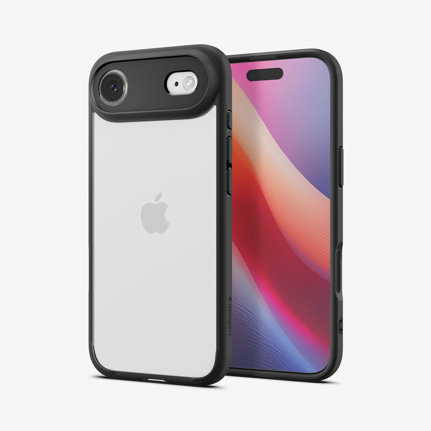 ACS10050 - iPhone 17 Air Ultra Hybrid in Matte Black showing the back, partial front and sides
