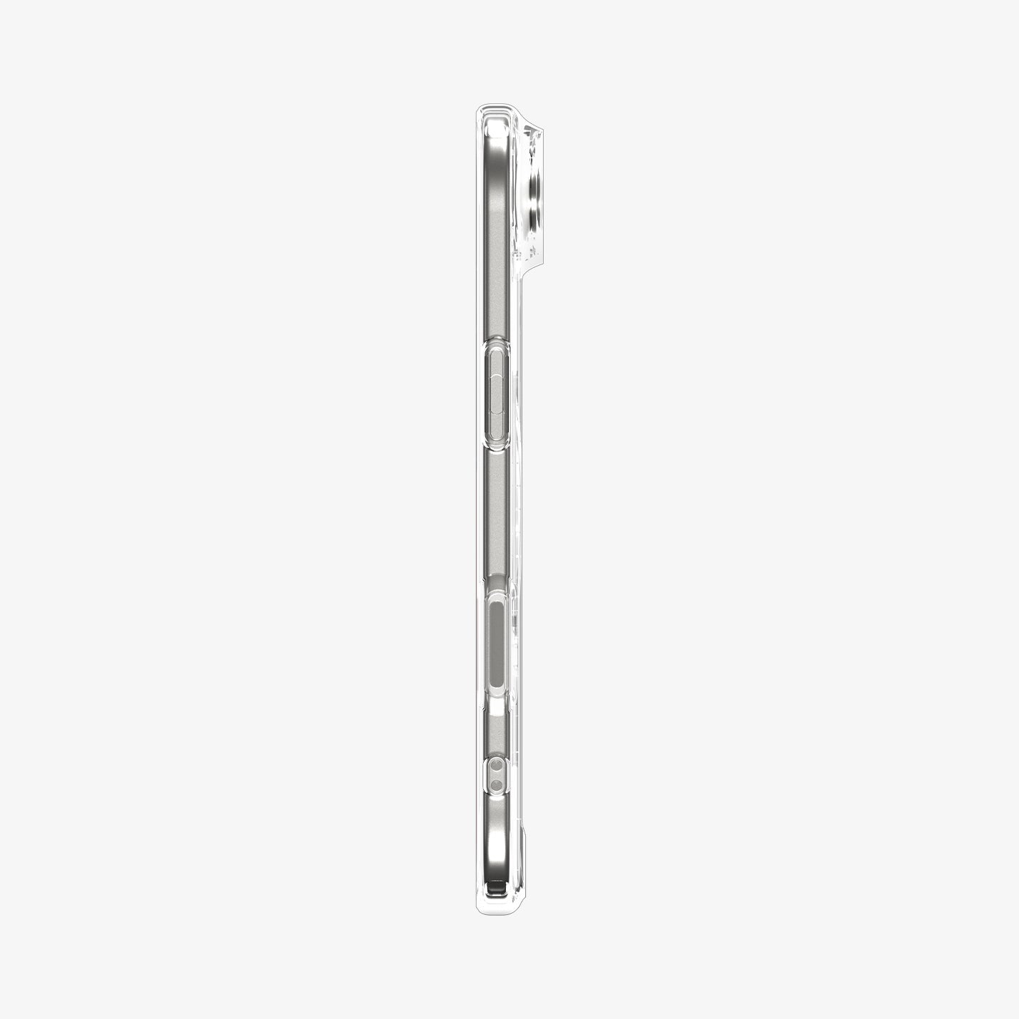 ACS10051 - iPhone 17 Air Ultra Hybrid (MagFit) in Clear White showing the side