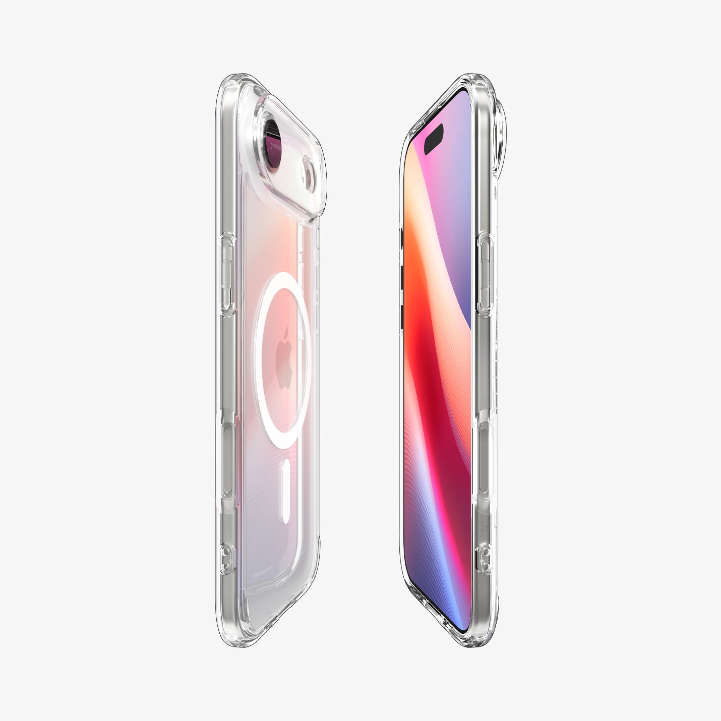 ACS10051 - iPhone 17 Air Ultra Hybrid (MagFit) in Clear showing the partial front, partial back and sides