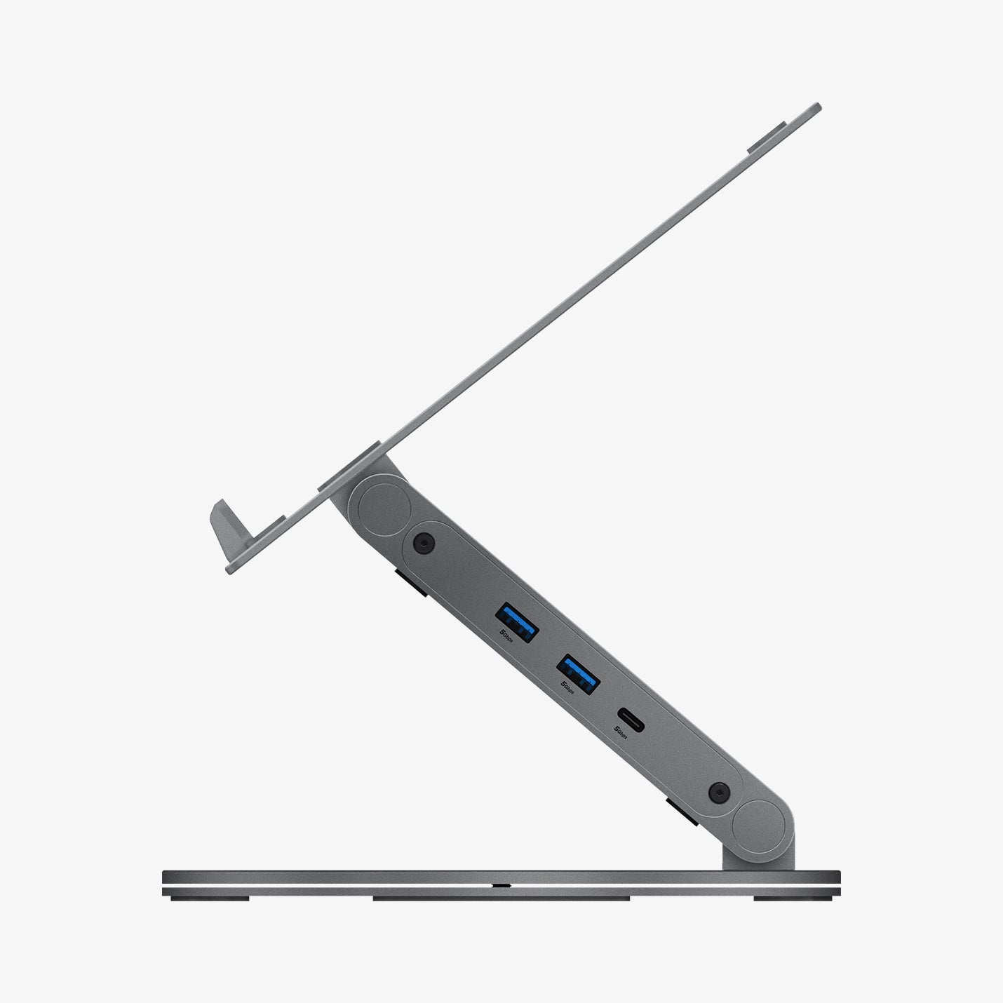 AMP08885 - Laptop Stand Hub LD204H showing side part.