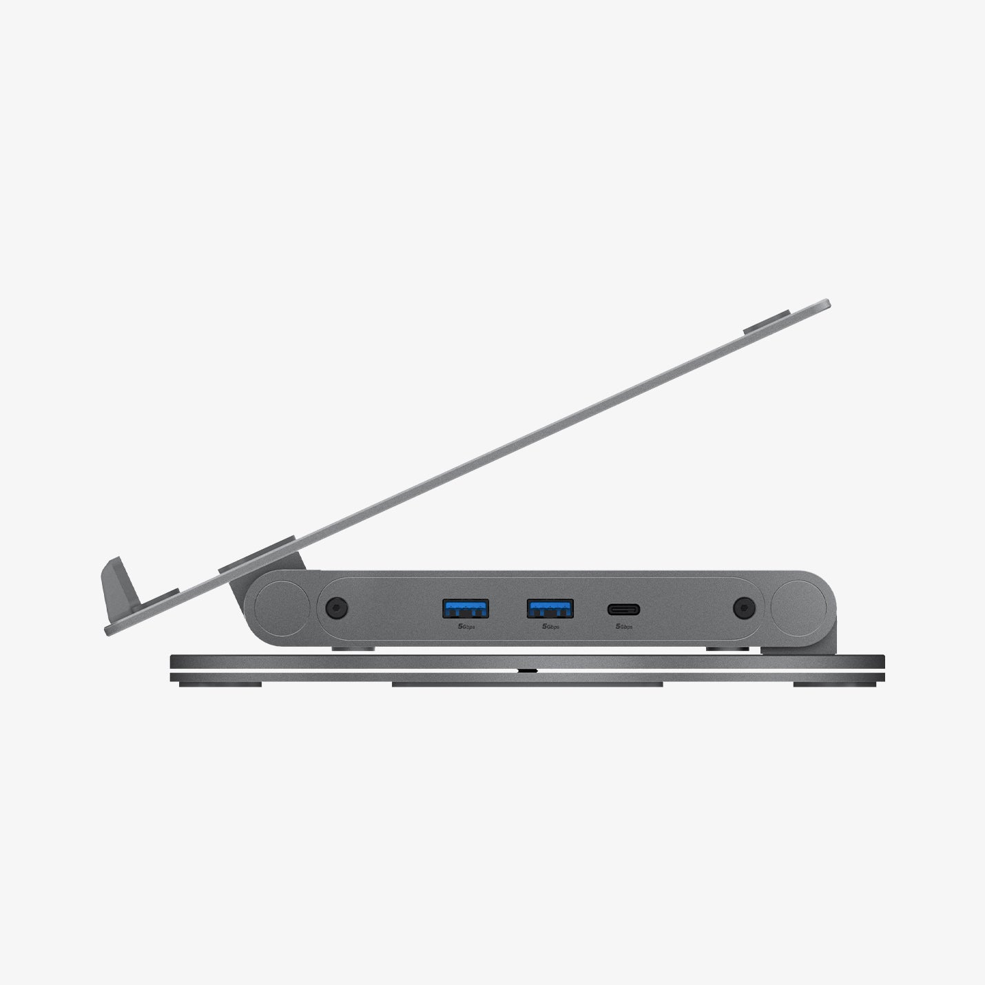 AMP08885 - Laptop Stand Hub LD204H showing side with folding.