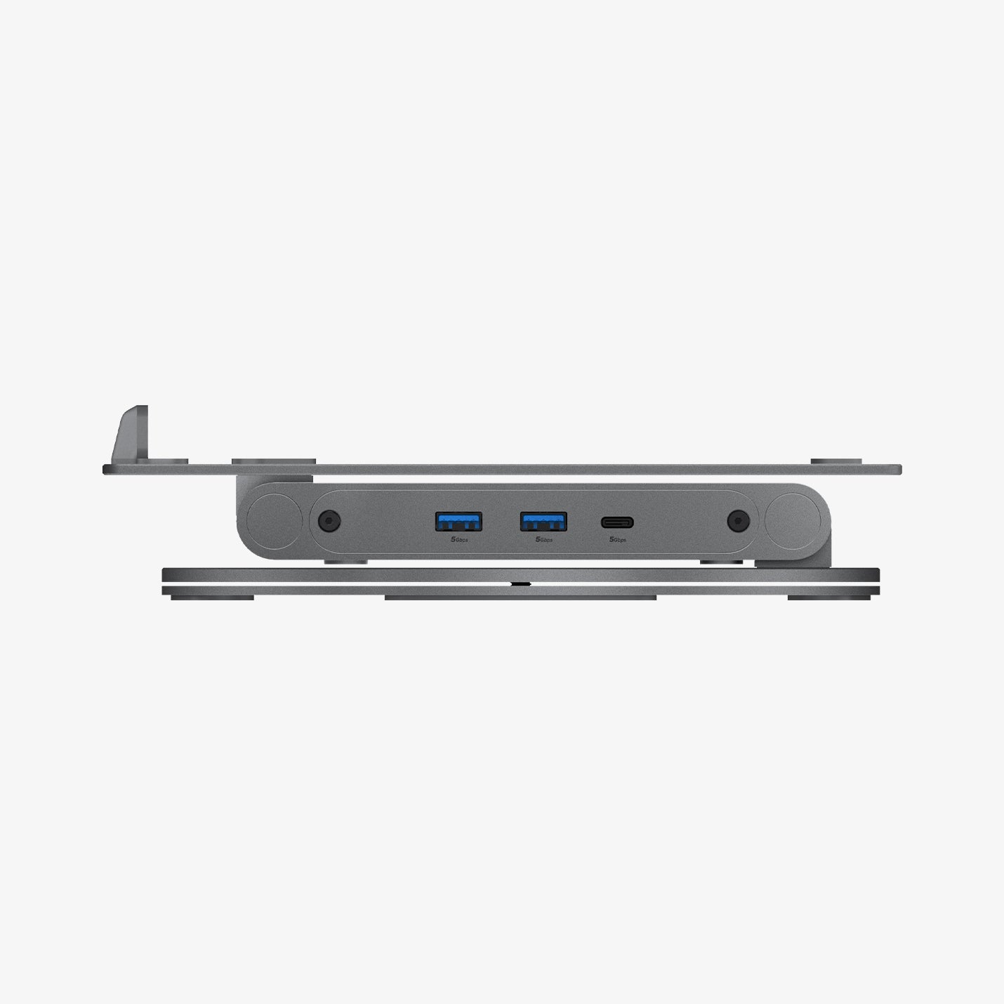 AMP08885 - Laptop Stand Hub LD204H showing side with fold.