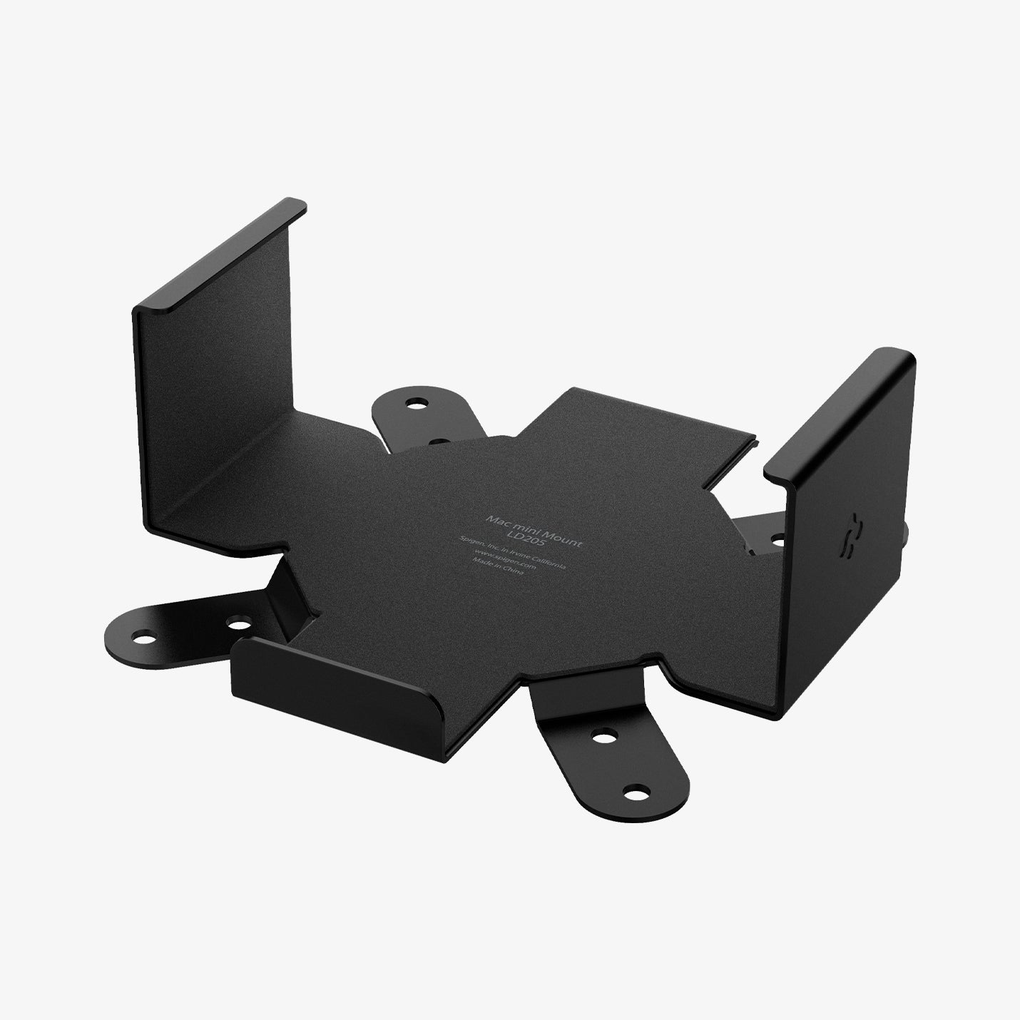 AMP09226 - Mac Mini M4 Mount LD205 in Charcoal Gray showing the inner and sides