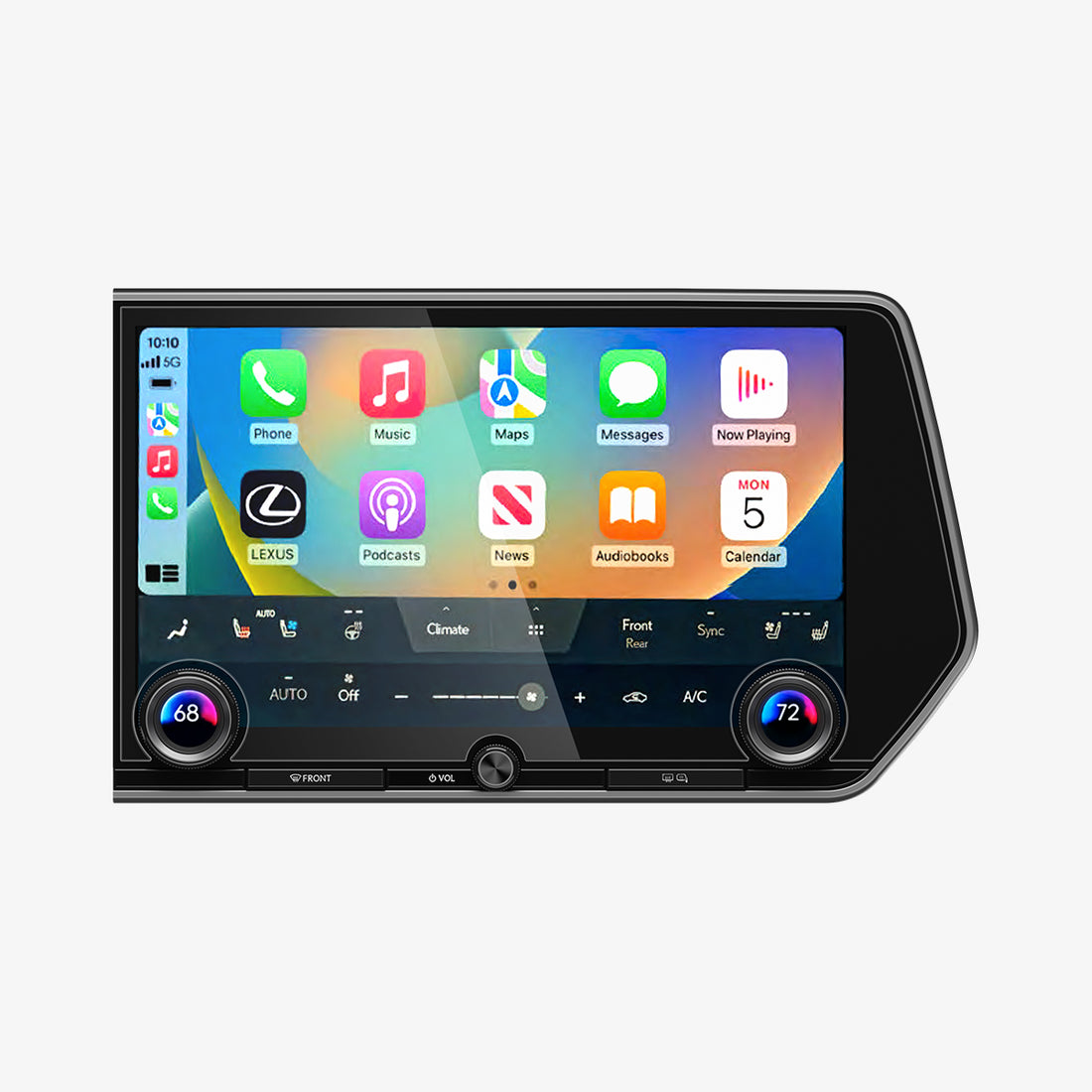 AGL06428 - Lexus RX 14" Screen Protector GLAS.tR SLIM showing the touch screen display, screen protector and packaging