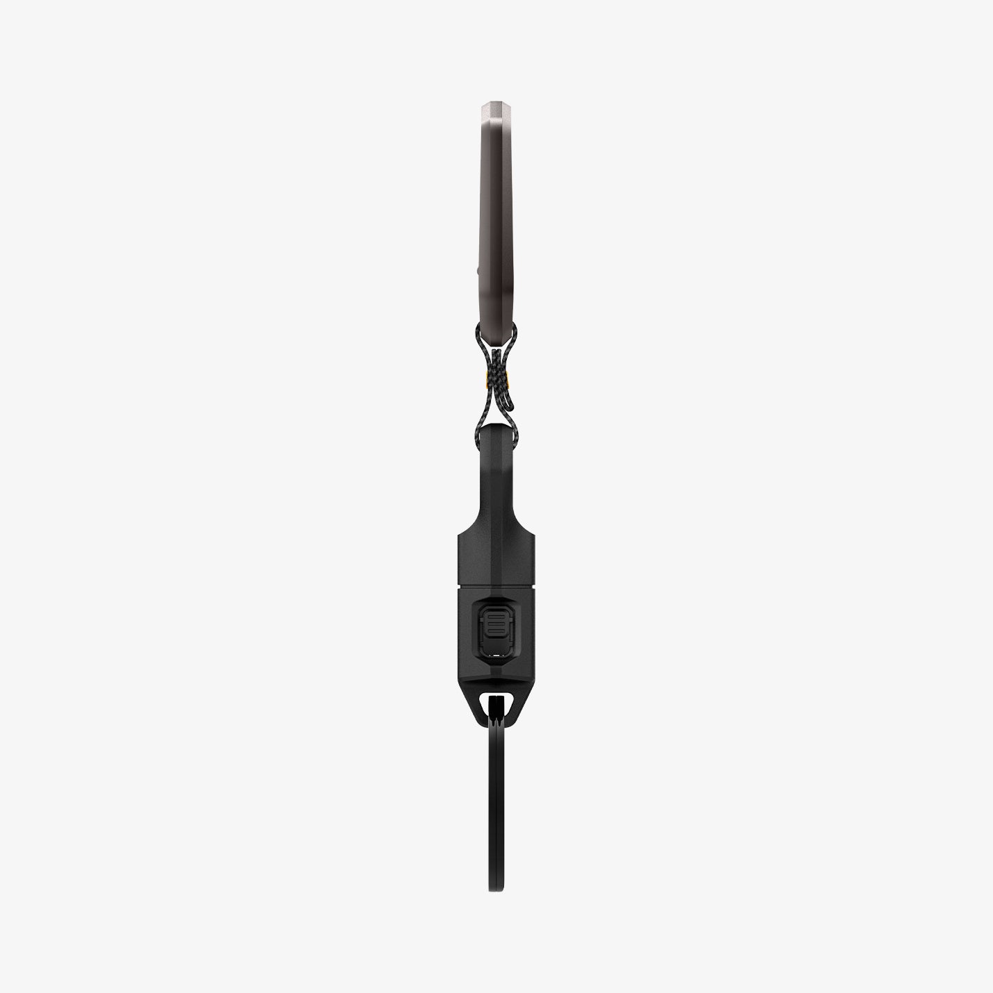 AHP06846 - Carabiner (Magnetic Keychain) in Black showing the side