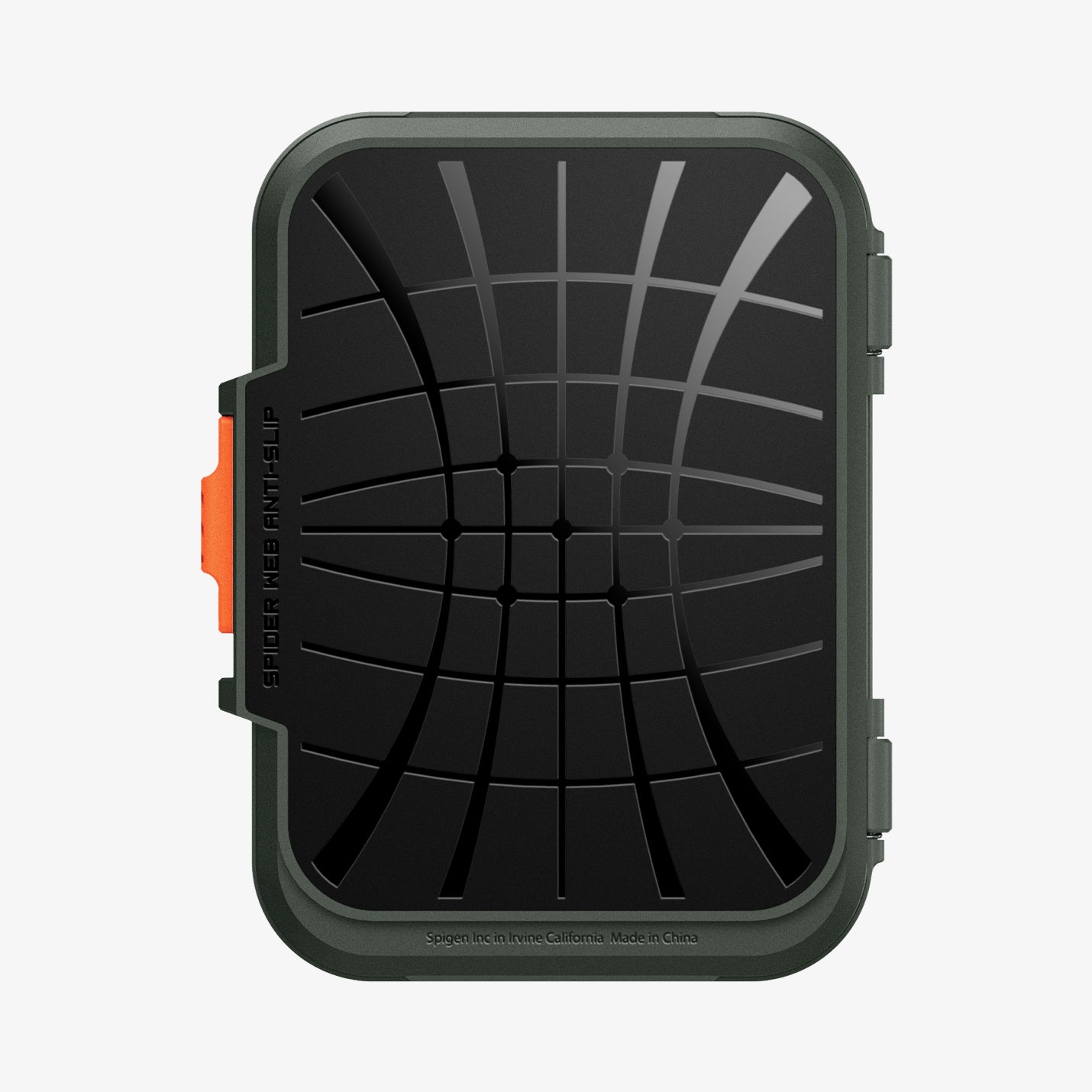 AFA08528 - MagSafe Card Holder Lock Fit (MagFit) in Military Green showing the back