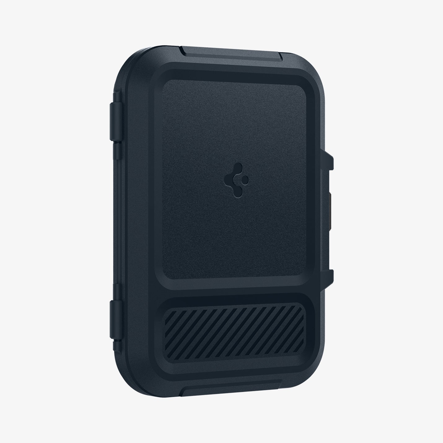 AFA08526 - MagSafe Card Holder Lock Fit (MagFit) in Metal Slate showing the front and partial side