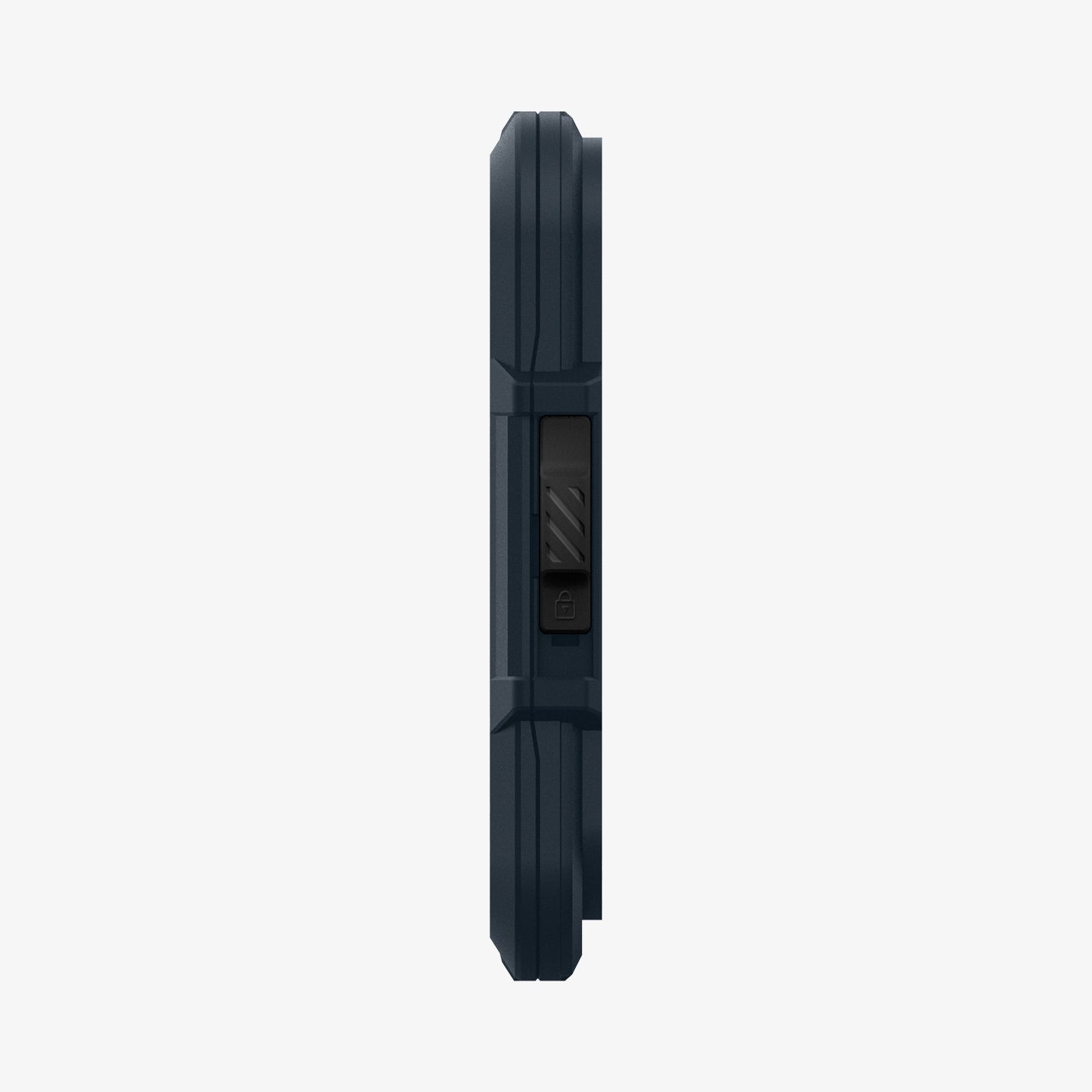 AFA08526 - MagSafe Card Holder Lock Fit (MagFit) in Metal Slate showing the side