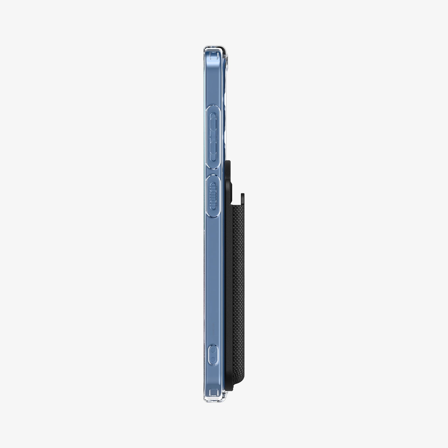 AFA09208 - Galaxy S25 Series MagFit Card Holder Urban Fit (MagFit) in Black showing the side