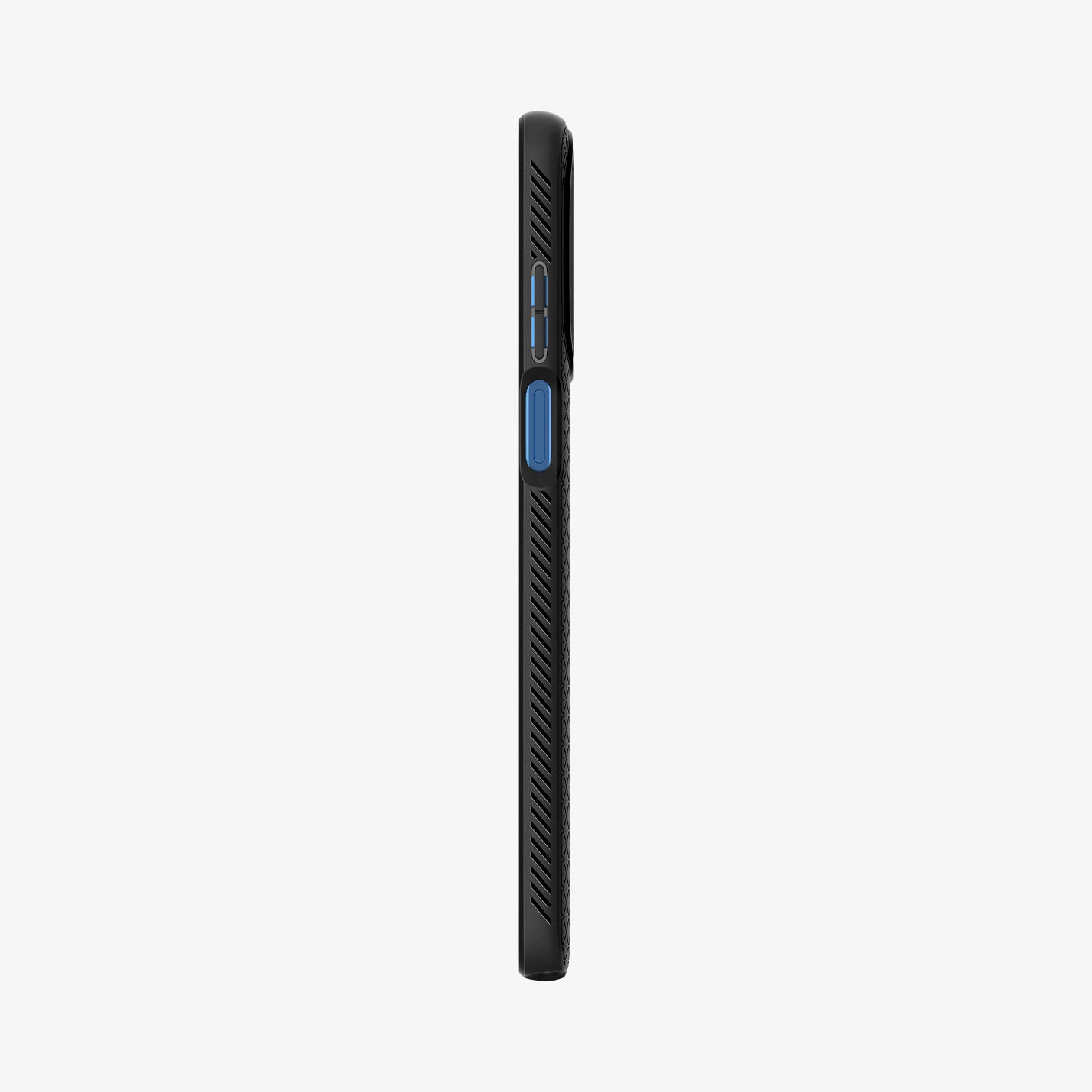 ACS04469 - Moto G Stylus 5G (2022) Case Liquid Air in matte black showing the side