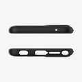 ACS04469 - Moto G Stylus 5G (2022) Case Liquid Air in matte black showing the top and bottom