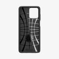 ACS06851 - Moto G Stylus 5G (2023) Case Liquid Air in matte black showing the inside of case