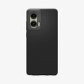 ACS08546 - Moto G Stylus 5G (2024) Case Liquid Air in Matte Black showing the back