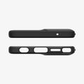 ACS08546 - Moto G Stylus 5G (2024) Case Liquid Air in Matte Black showing the top and bottom