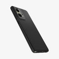 ACS08546 - Moto G Stylus 5G (2024) Case Liquid Air in Matte Black showing the back, sides and bottom