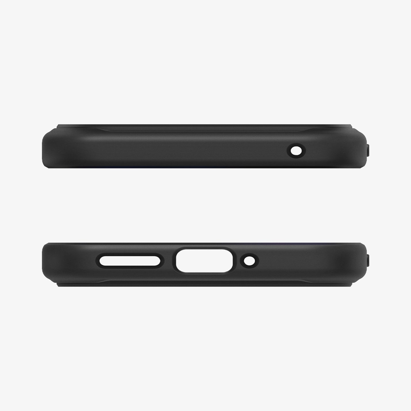 ACS07690 - Pixel 9 Pro Case Ultra Hybrid in Matte Black showing the top and bottom