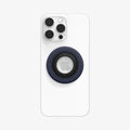 AMP09028 - MagSafe Phone Holder Nano Pop (MagFit) in Blueberry Navy showing the front of the phone ring attached to the back of the device