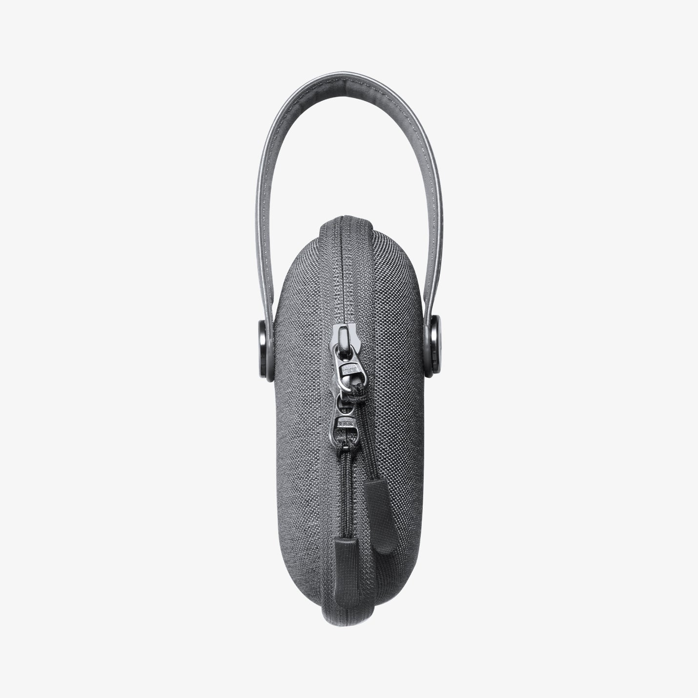 AGP10204 - Nintendo Switch 2 Klasden Pouch Renewed in Charcoal Gray showing the side near the strap