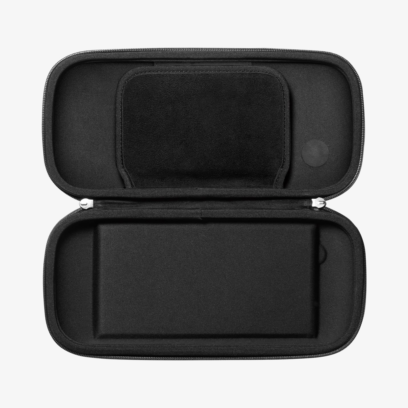 AGP10204 - Nintendo Switch 2 Klasden Pouch Renewed in Charcoal Gray showing inner fully open