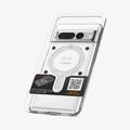 ACP08346 - Magnet Ring Plate (MagFit) in White showing the installation tray attached at the back of the device ready to be installed