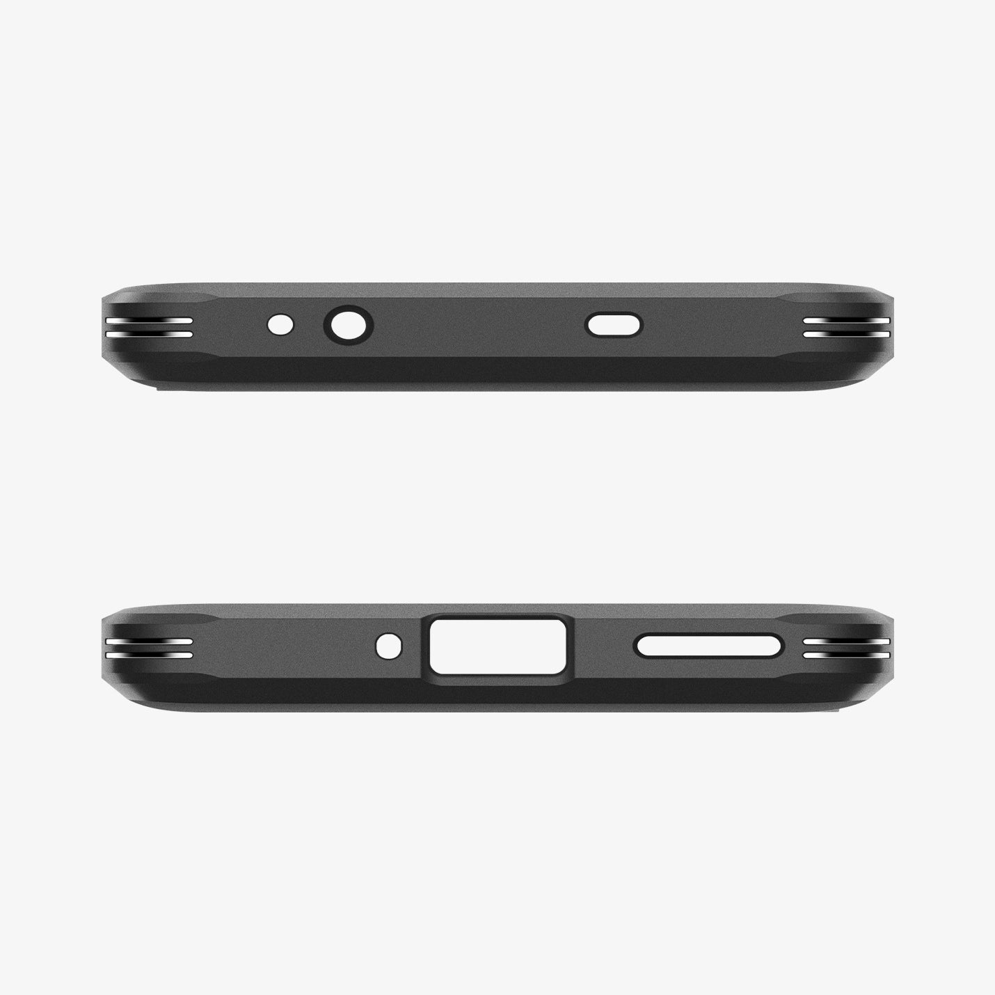 ACS07377 - OnePlus 12 Case Tough Armor in Matte Black showing the top and bottom