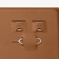 AFA08348 - Passport Holder in dune beige showing the sim slots for sim cards and a pin ejector