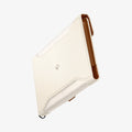 AFA08348 - Passport Holder in dune beige showing the front and partial side