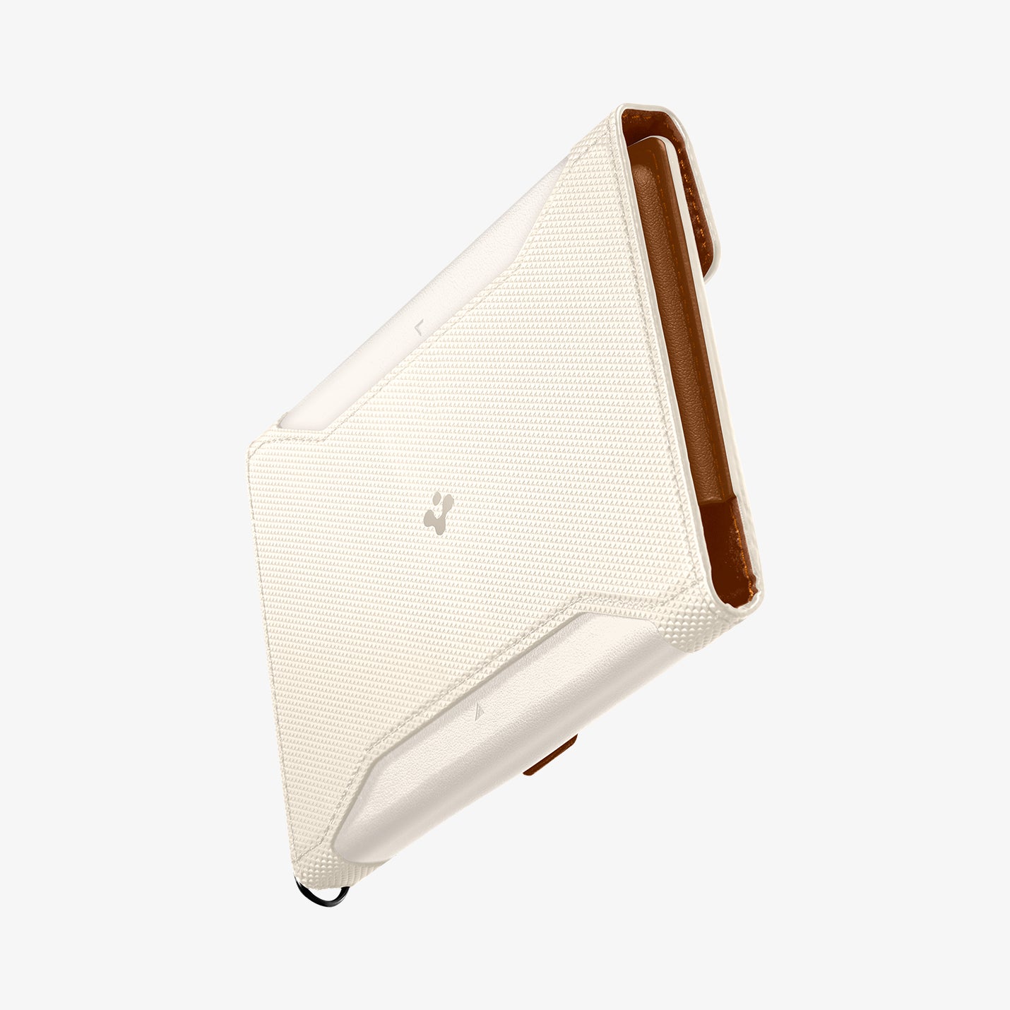 AFA08348 - Passport Holder in dune beige showing the front and partial side