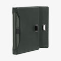 AFA08347 - Passport Holder in military green showing the back with holder open