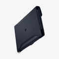 AFA08721 - Passport Holder in Navy Blue showing the front and partial side