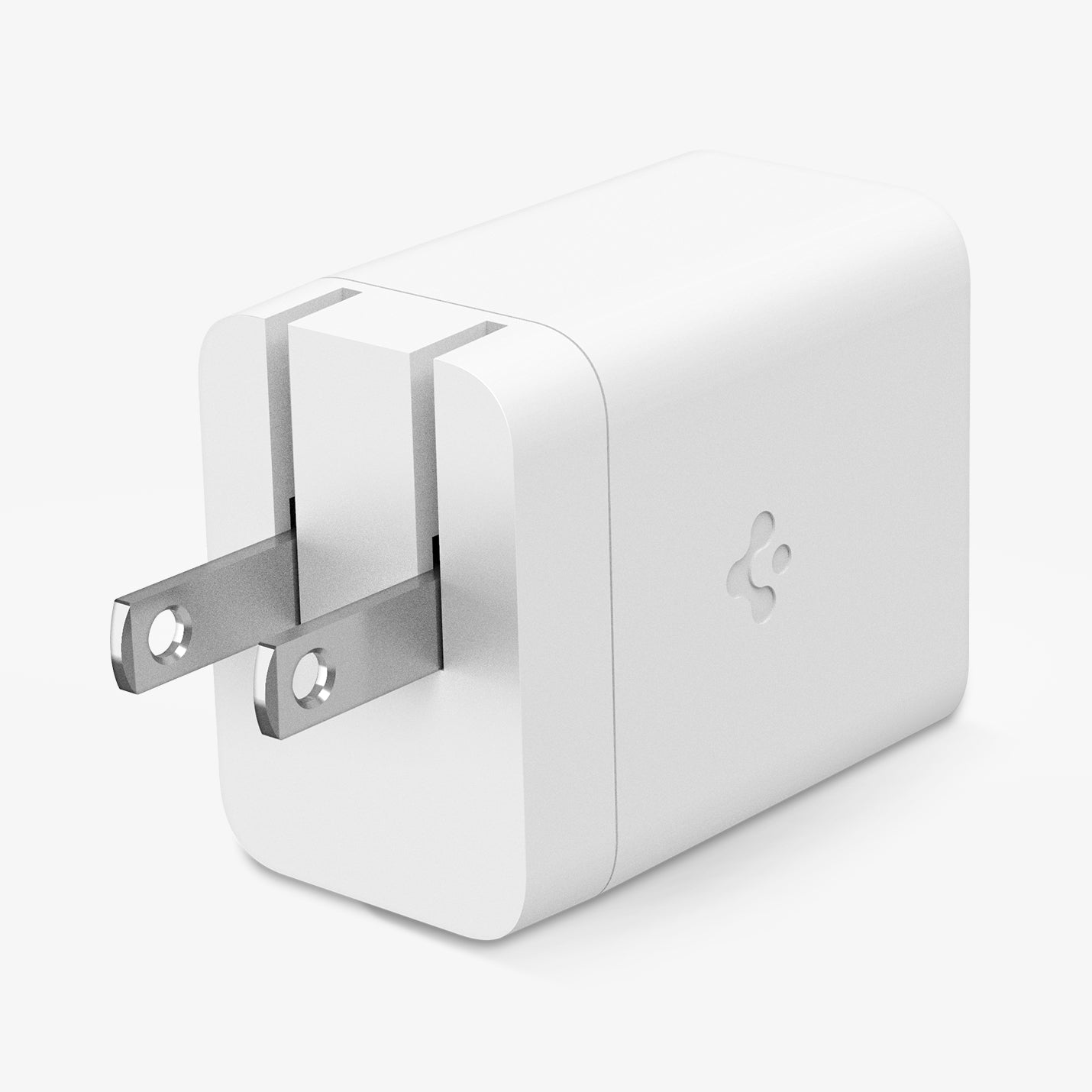 ACH05474 - ArcStation™ Pro GaN 651 Wall Charger PE2201 in White showing the sides and bottom with the plug sticking out