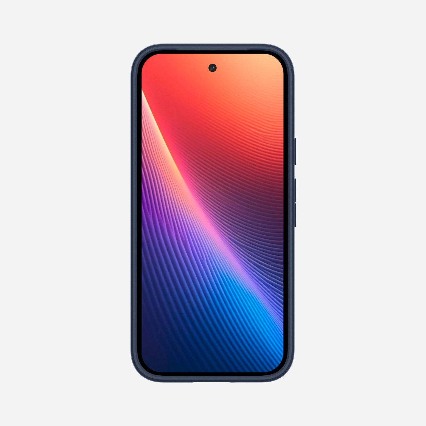 ACS09038 - Pixel 9a Case Thin Fit (MagFit) in Navy Blue showing the front