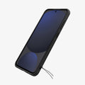 ACS08618 - Galaxy S24 FE Case Liquid Air in Matte Black showing the front, partial side with button holes