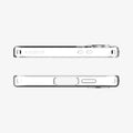 ACS08616 - Galaxy S24 FE Case Liquid Crystal in Crystal Clear showing the top and bottom
