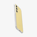 ACS08616 - Galaxy S24 FE Case Liquid Crystal in Crystal Clear showing the back, partial side with volume buttons and bottom