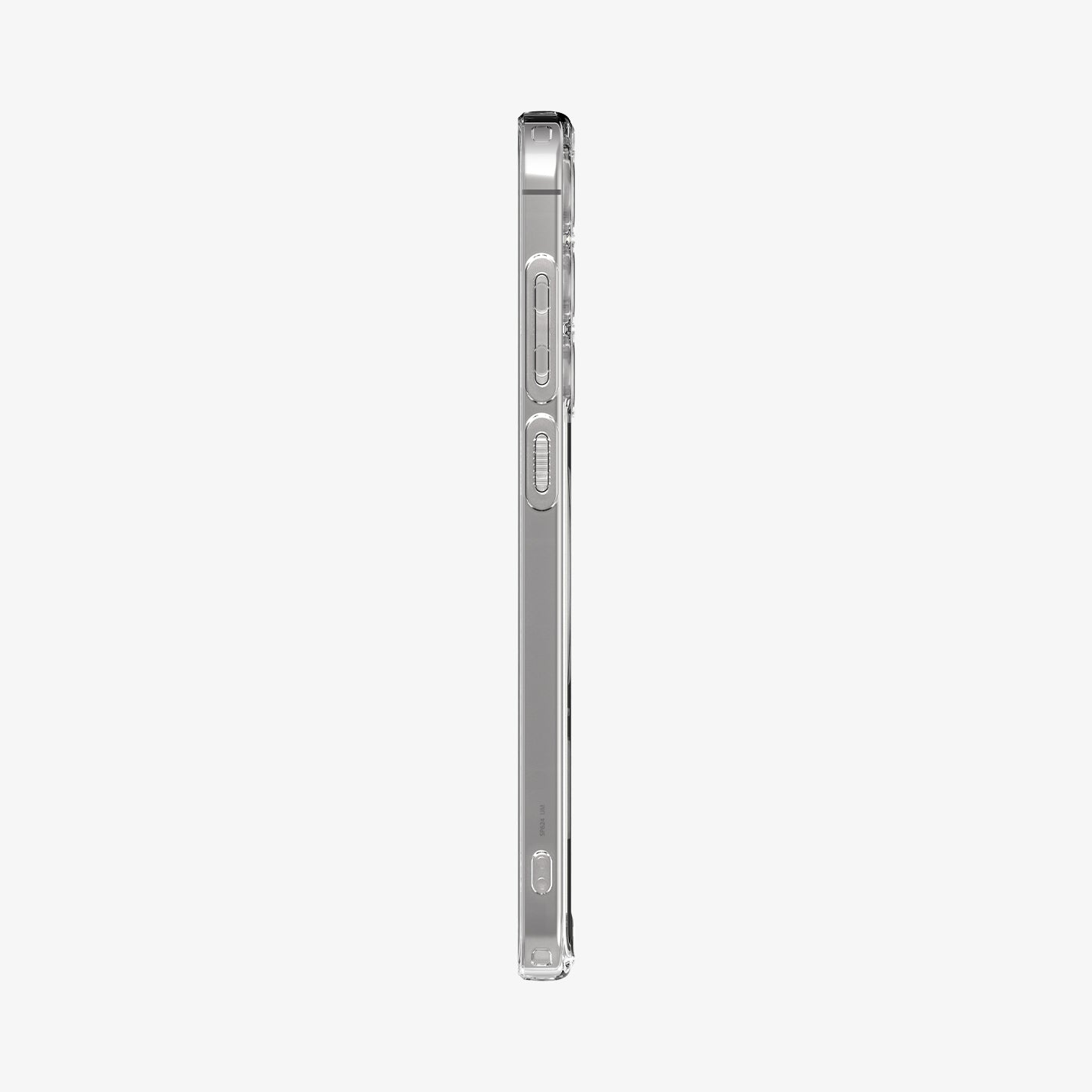 ACS08622 - Galaxy S24 FE Case Ultra Hybrid Metal Ring (MagFit) in White showing the side