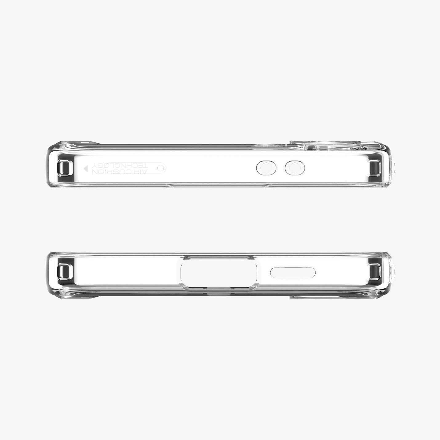 ACS08622 - Galaxy S24 FE Case Ultra Hybrid Metal Ring (MagFit) in White showing the top and bottom